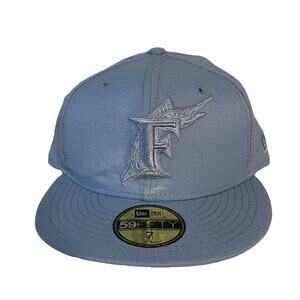 Florida marlins fitted hat size 7
